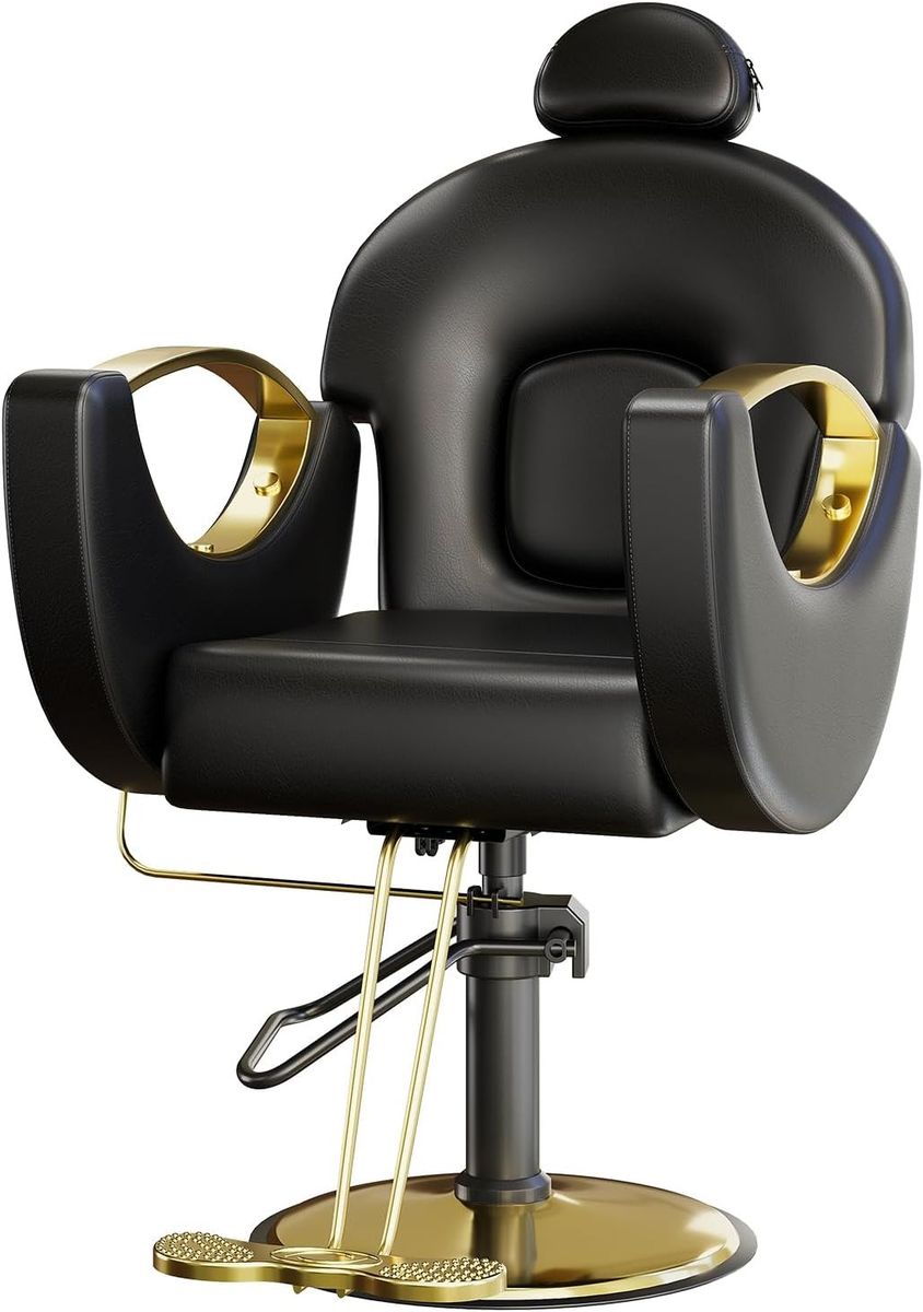 Luxury Black & Gold Salon Chair TY-01